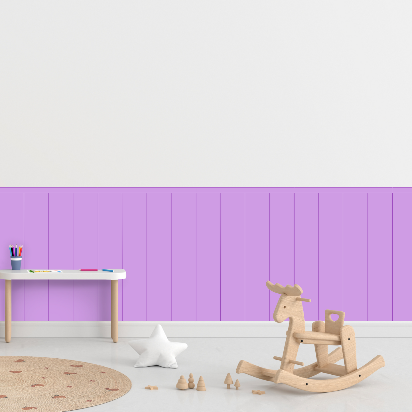 Self-Adhesive Textile Wallpaper – Rectangle – Purple Shades