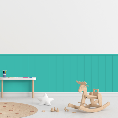 Self-Adhesive Textile Wallpaper – Rectangle – Turquoise Shades