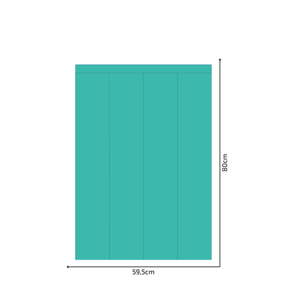 Self-Adhesive Textile Wallpaper – Rectangle – Turquoise Shades