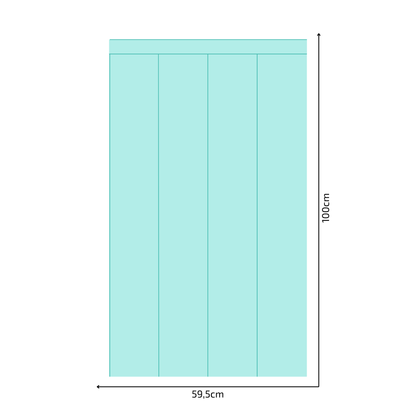 Self-Adhesive Textile Wallpaper – Rectangle – Turquoise Shades