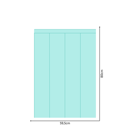 Self-Adhesive Textile Wallpaper – Rectangle – Turquoise Shades
