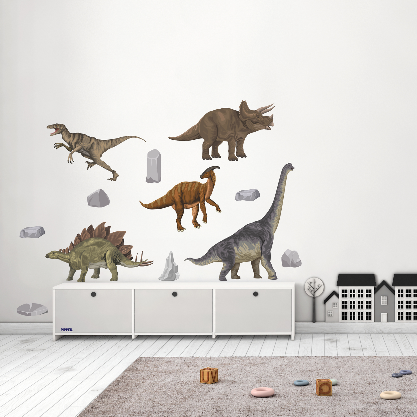 Textile Wall Sticker “Dinosaurs”