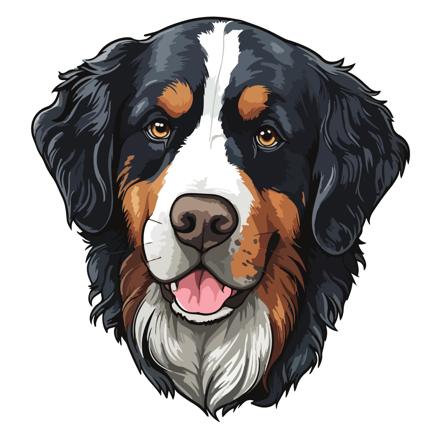 Textile Wall Sticker – “Bernese Mountain Dog"