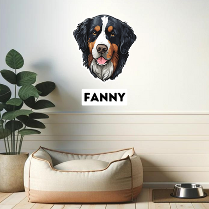 Textile Wall Sticker – “Bernese Mountain Dog"