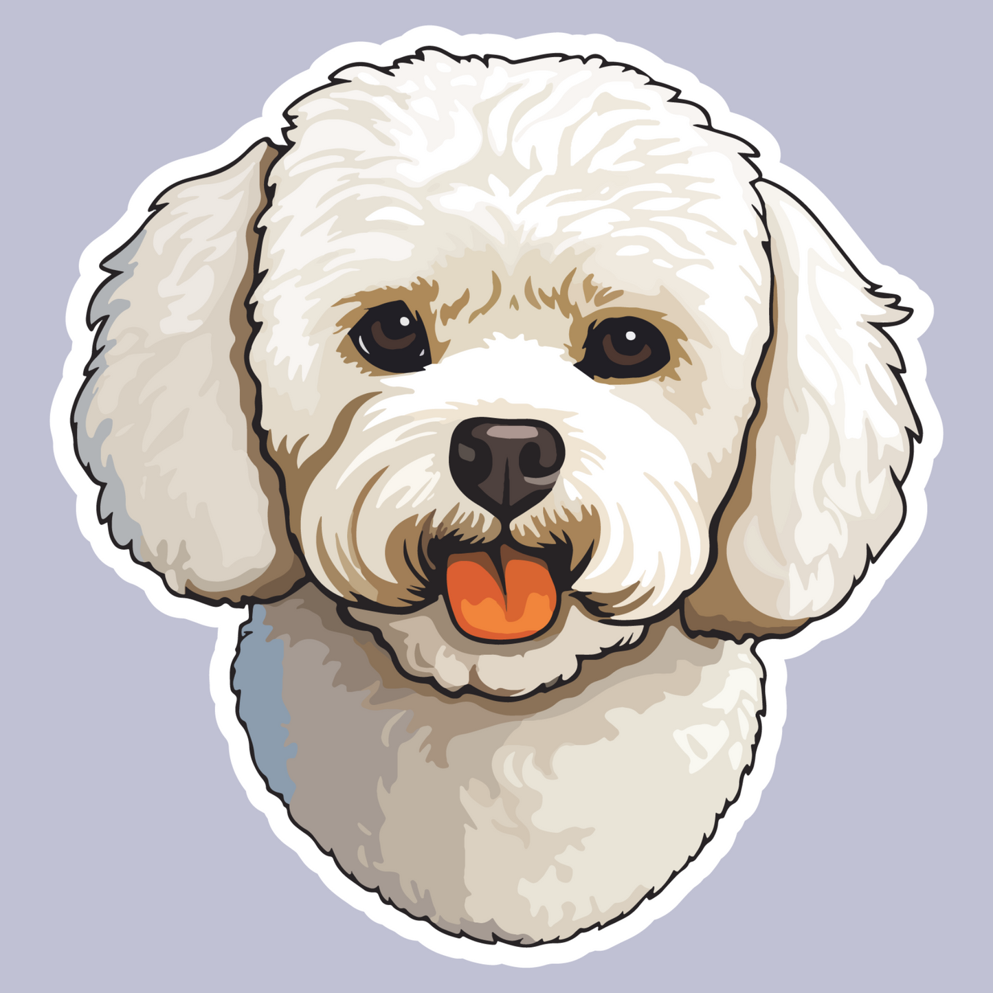 Textile Wall Sticker – “Bichon"
