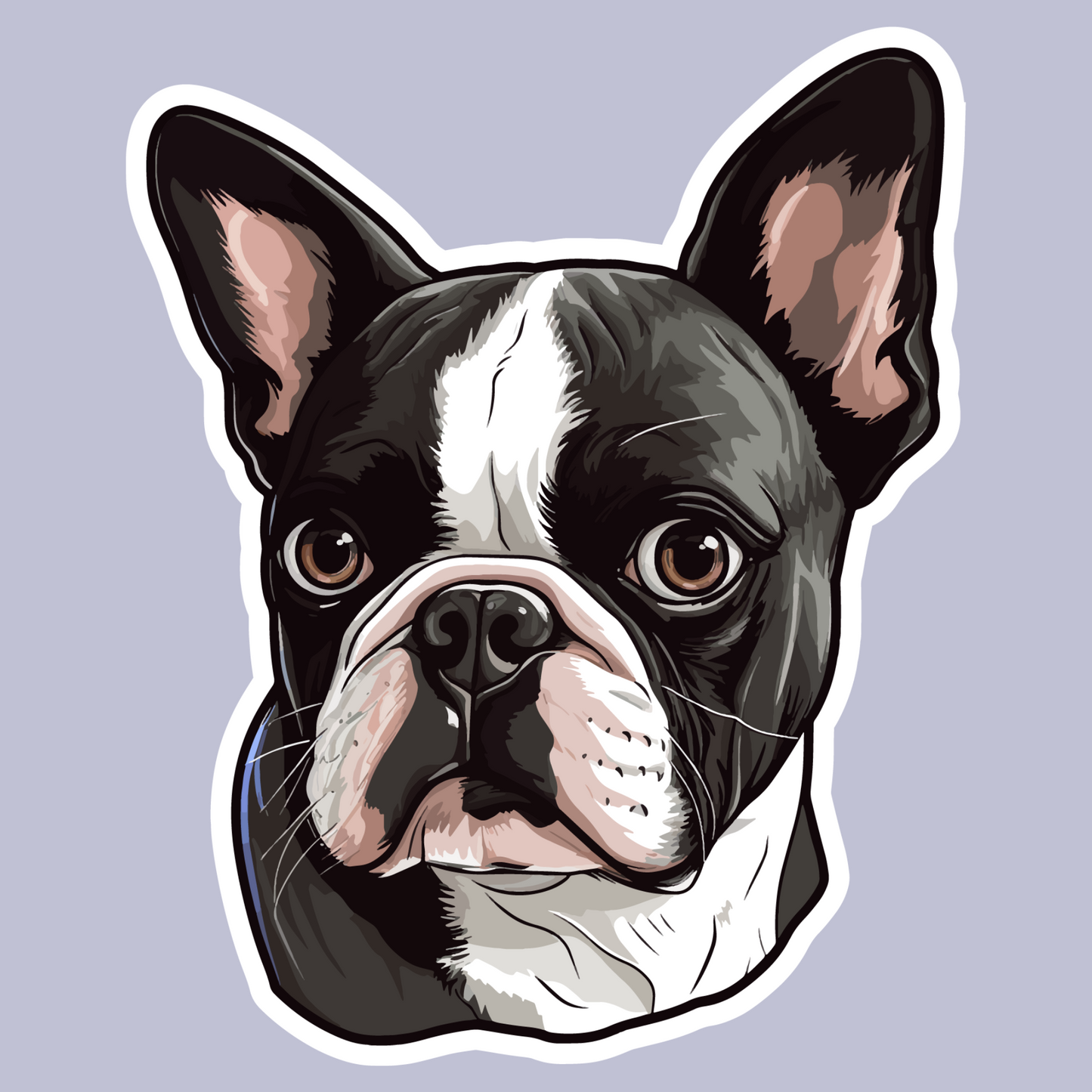 Textile Wall Sticker – “Boston Terrier"
