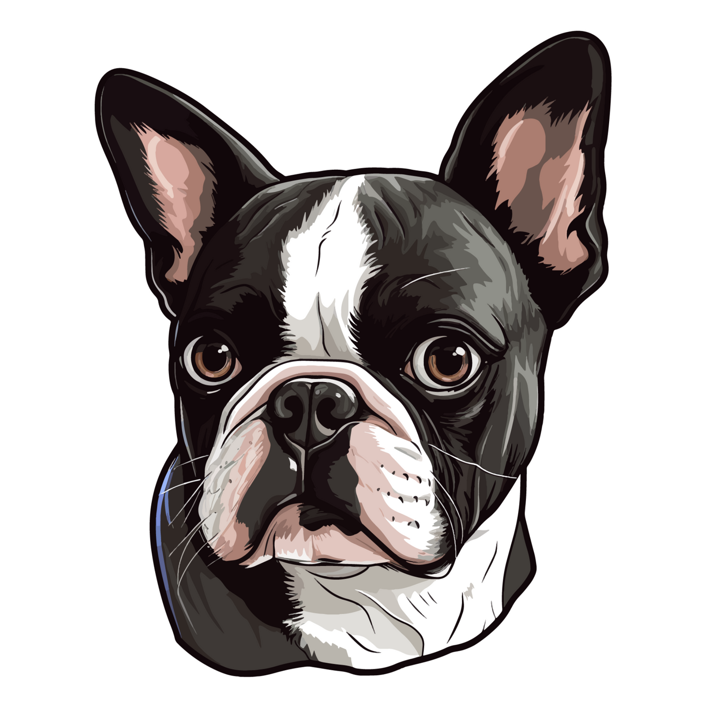 Textile Wall Sticker – “Boston Terrier"