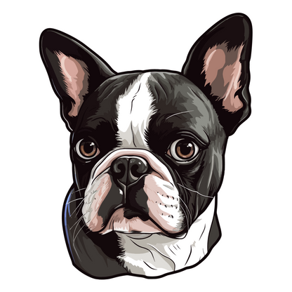 Textile Wall Sticker – “Boston Terrier"