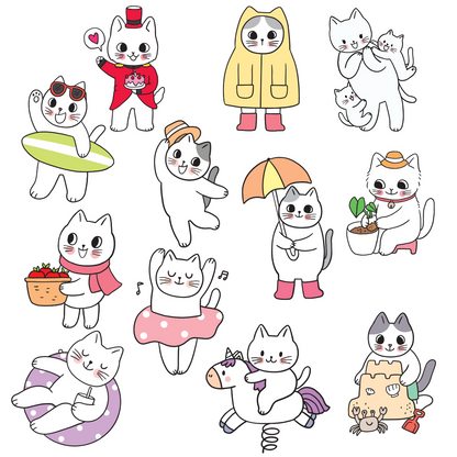 Textile Wall Sticker “Cats”