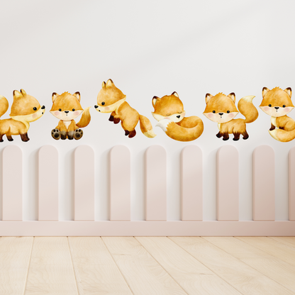 Textile Wall Sticker “Foxes”