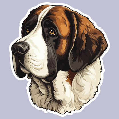 Textile Wall Sticker – “Saint Bernard"