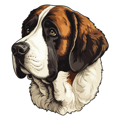 Textile Wall Sticker – “Saint Bernard"