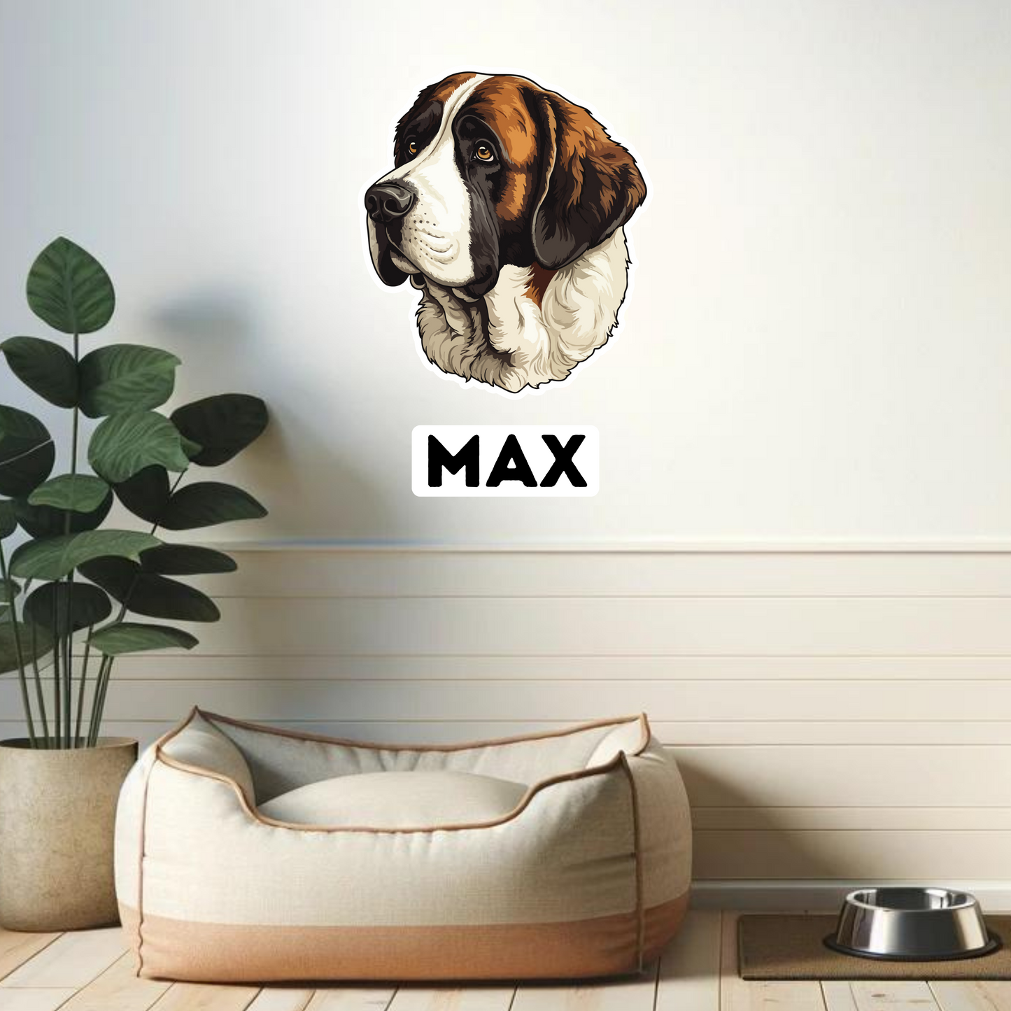 Textile Wall Sticker – “Saint Bernard"