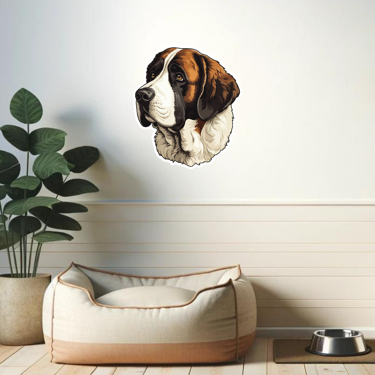 Textile Wall Sticker – “Saint Bernard"
