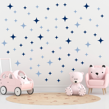 Textile Wall Sticker “Stars” Dark blue colors
