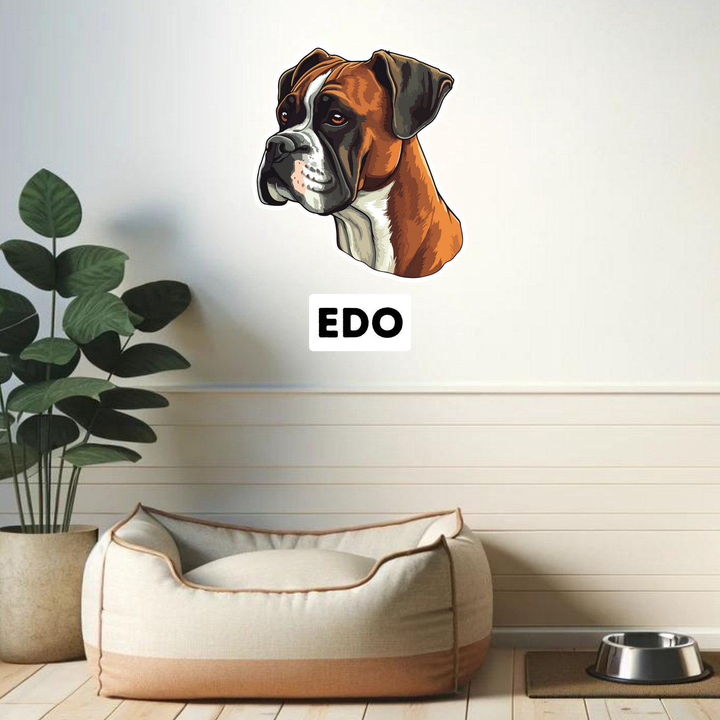Textile Wall Sticker – “Boxer"