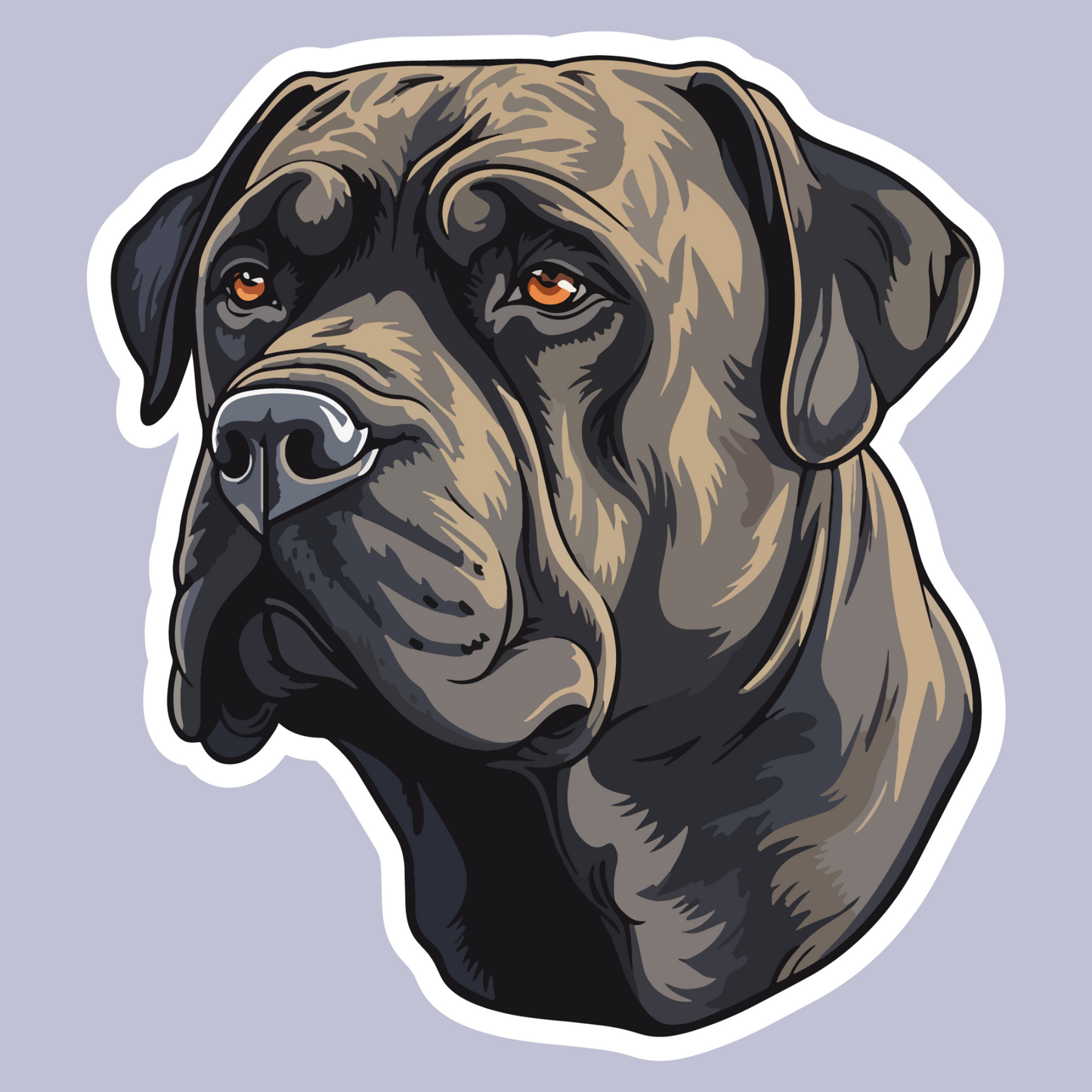 Textile Wall Sticker – “Cane Corso"
