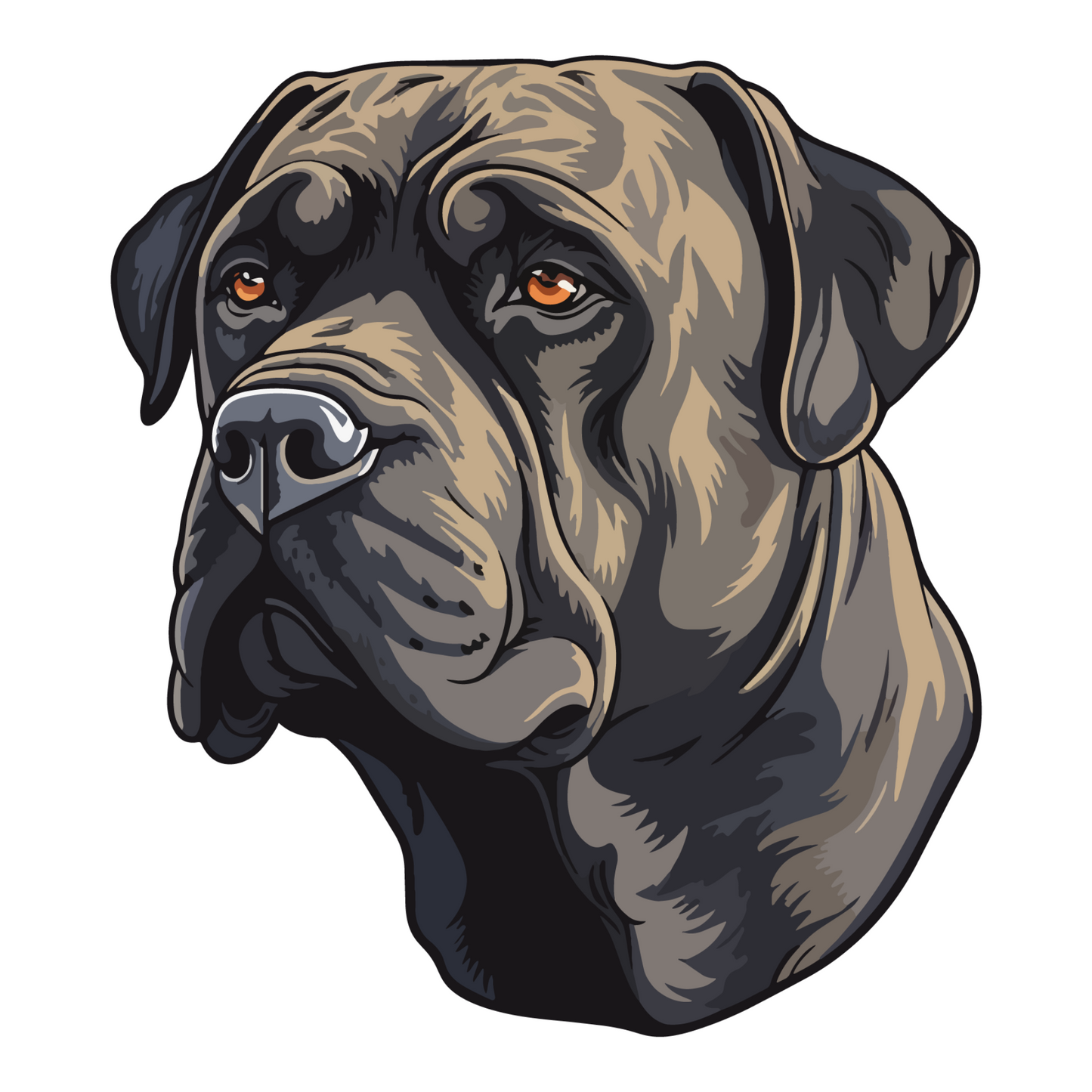 Textile Wall Sticker – “Cane Corso"