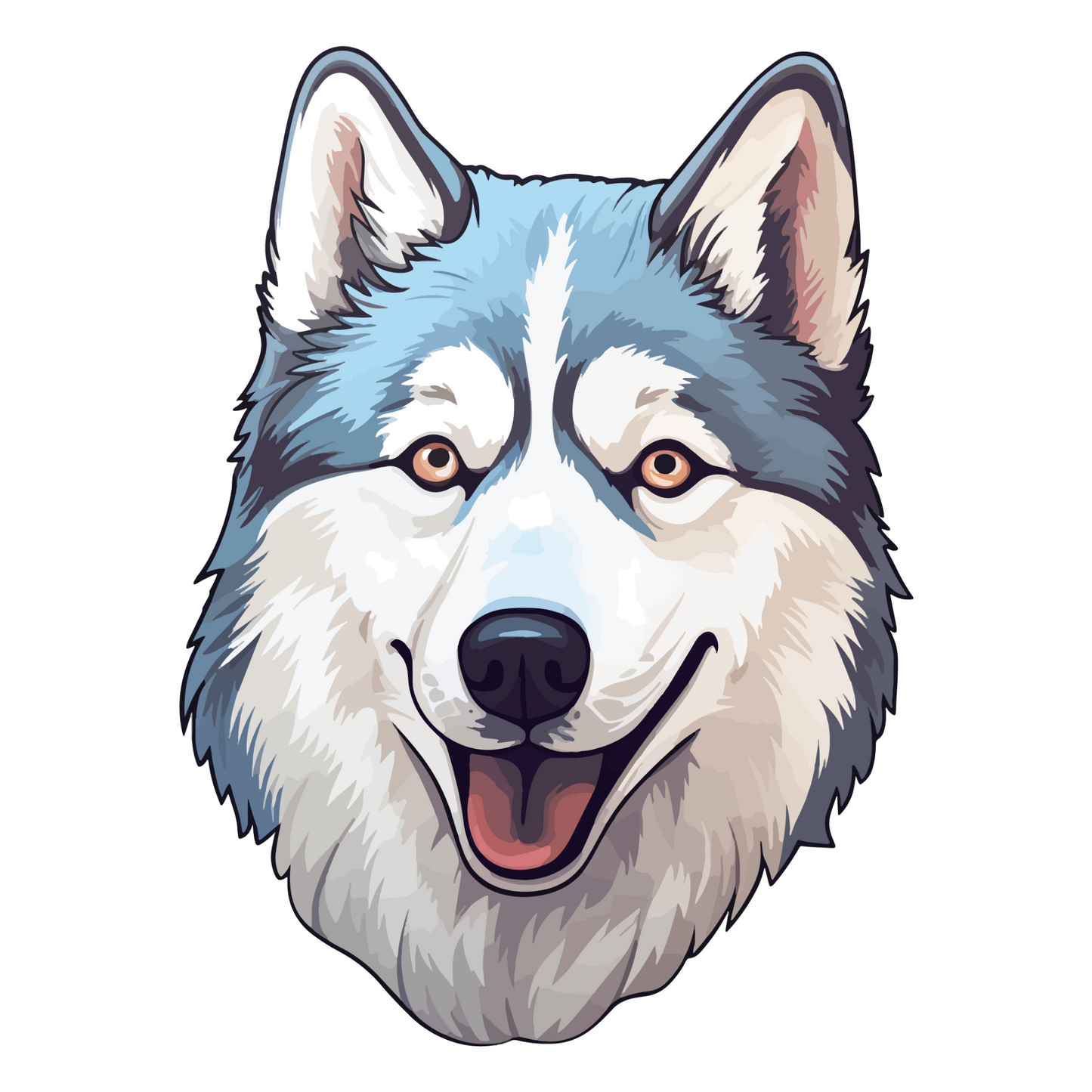 Textile Wall Sticker – “Husky"