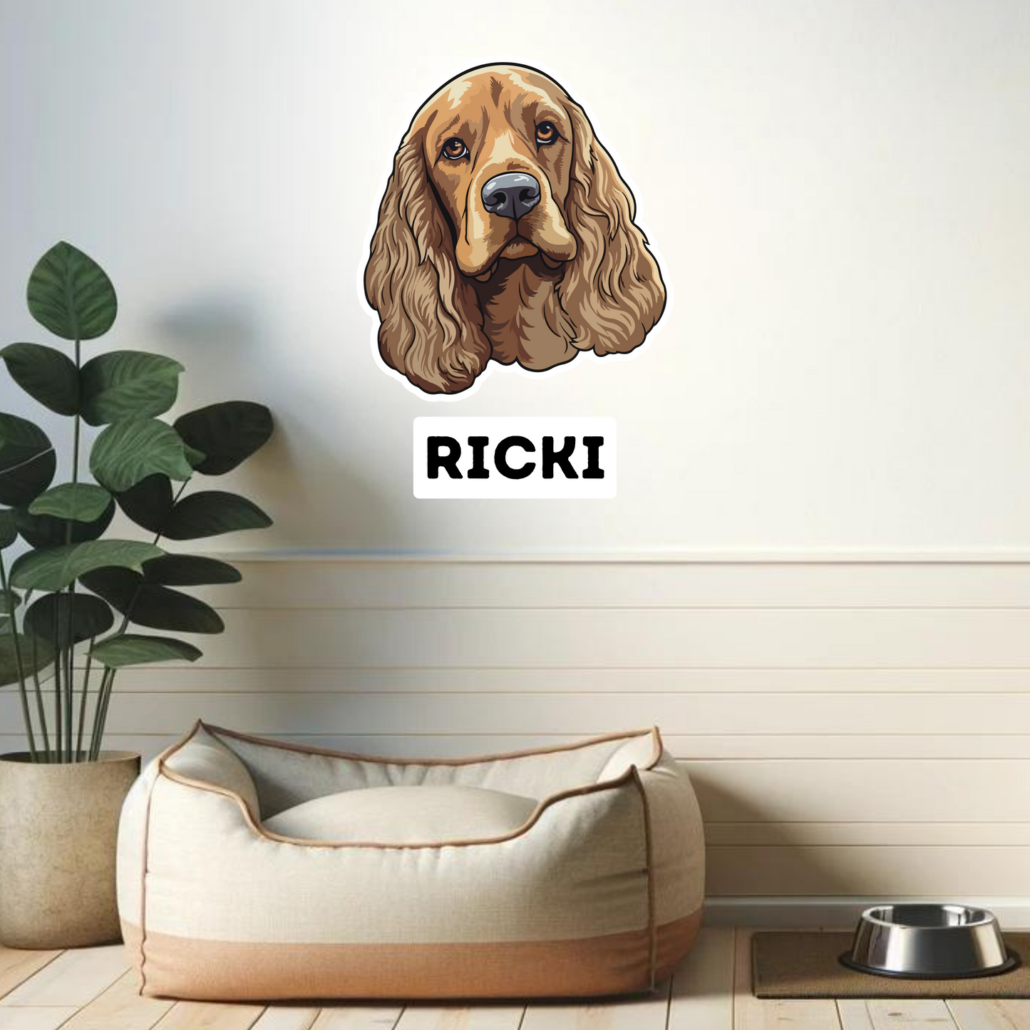 Textile Wall Sticker – “Cocker Spaniel"