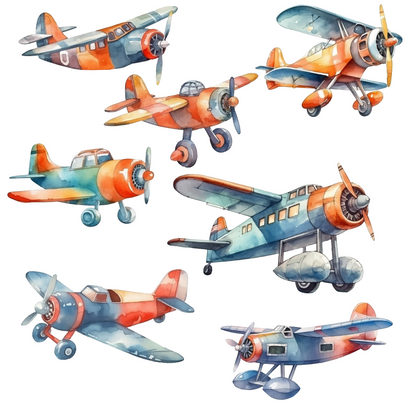 Textile Wall Sticker “Airplanes”