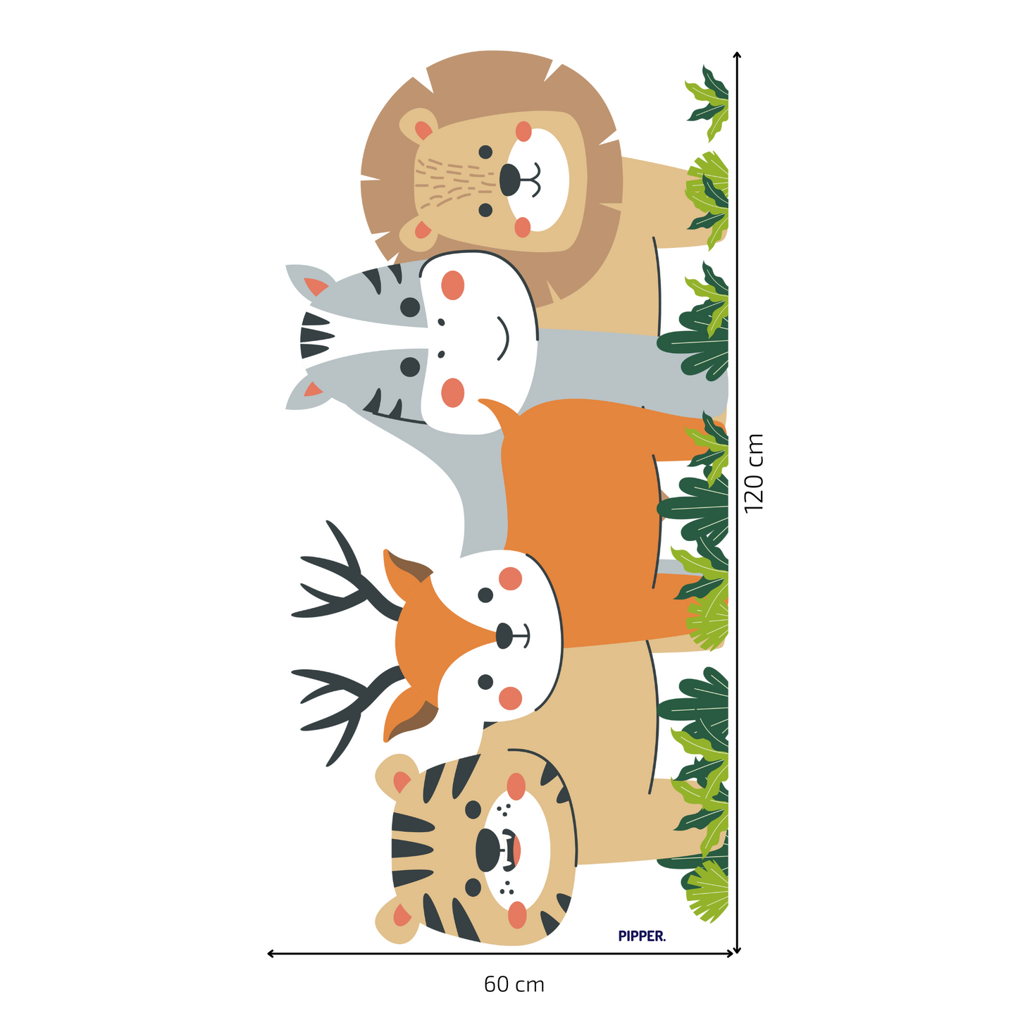 Textile Wall Sticker “Animals”