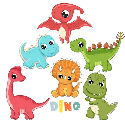 Textile Wall Sticker “Baby Dinosaurs”