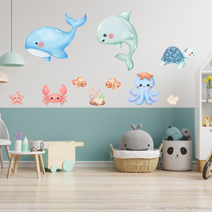 Textile Wall Sticker “Baby Sea World”