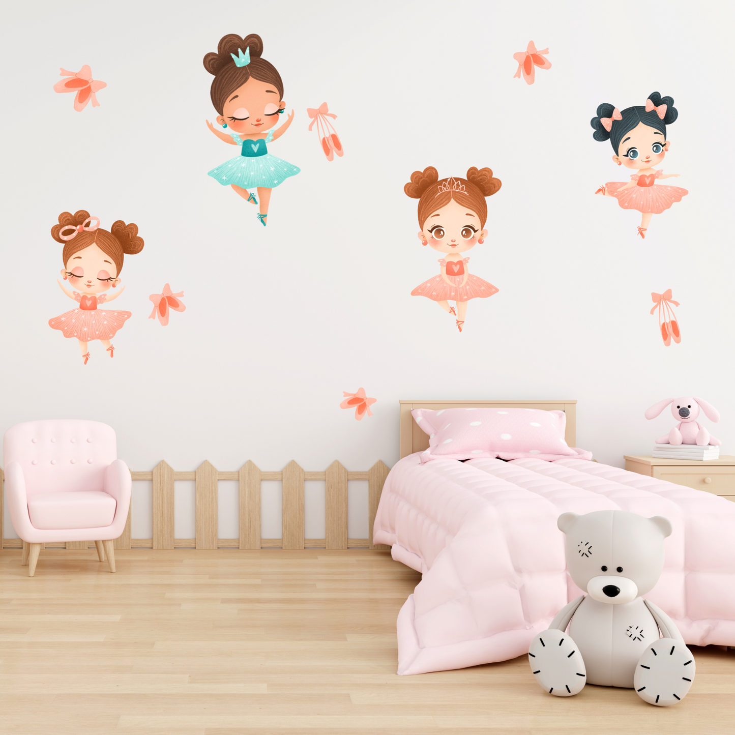 Textile Wall Sticker “Ballerinas”