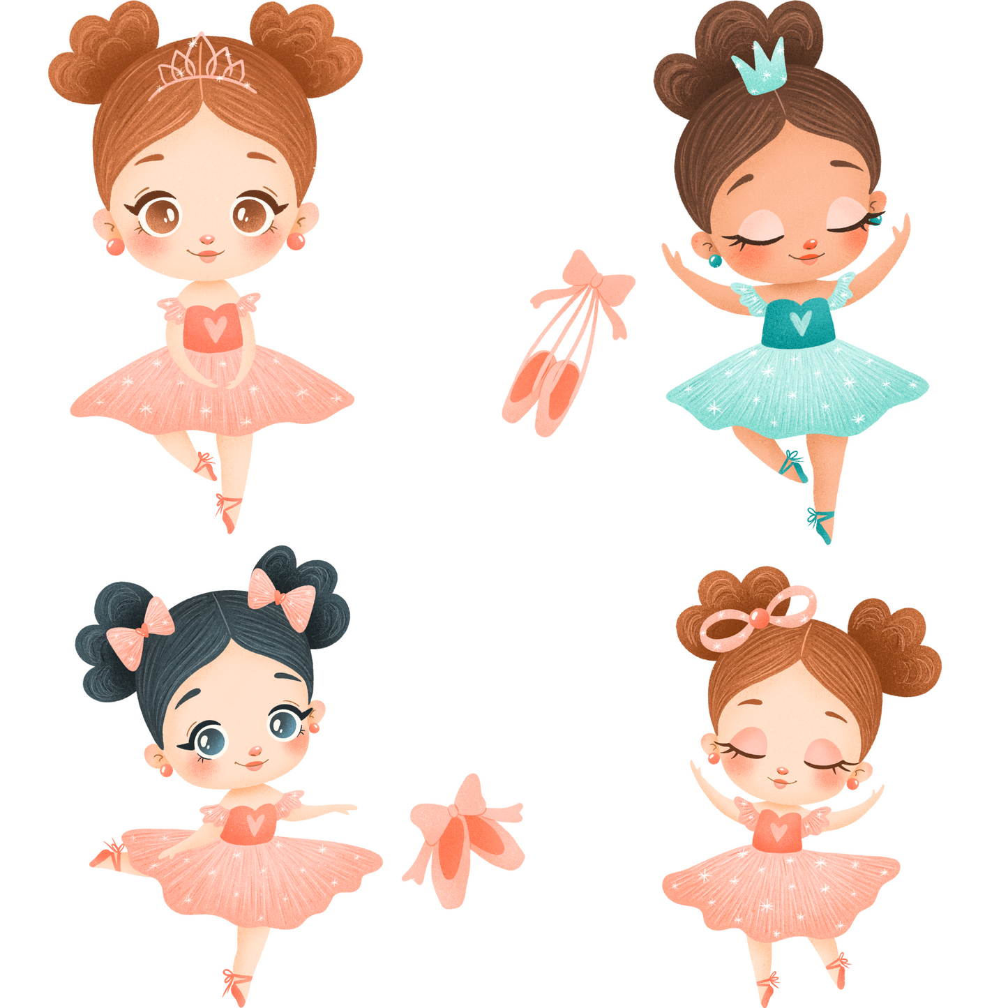 Textile Wall Sticker “Ballerinas”