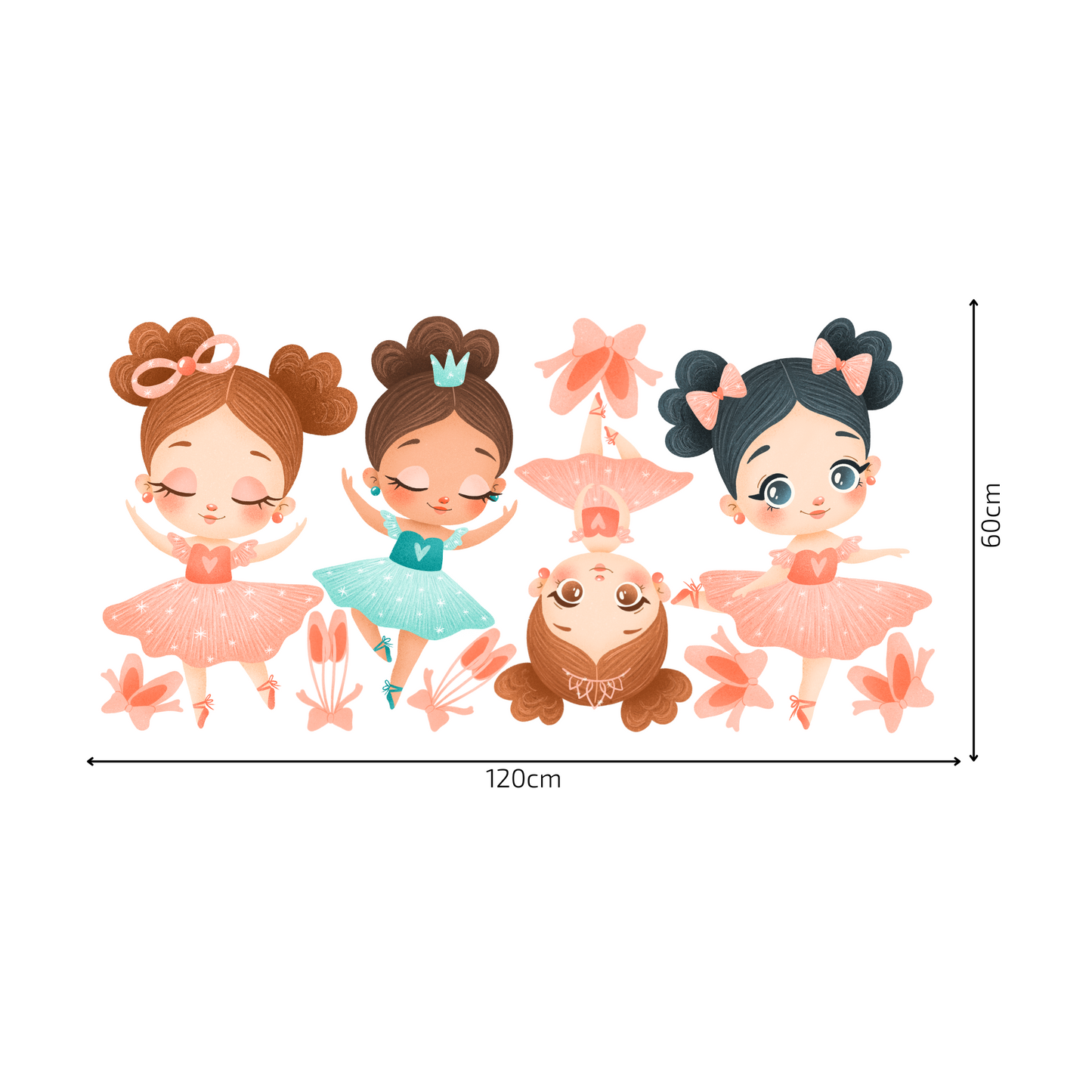 Textile Wall Sticker “Ballerinas”