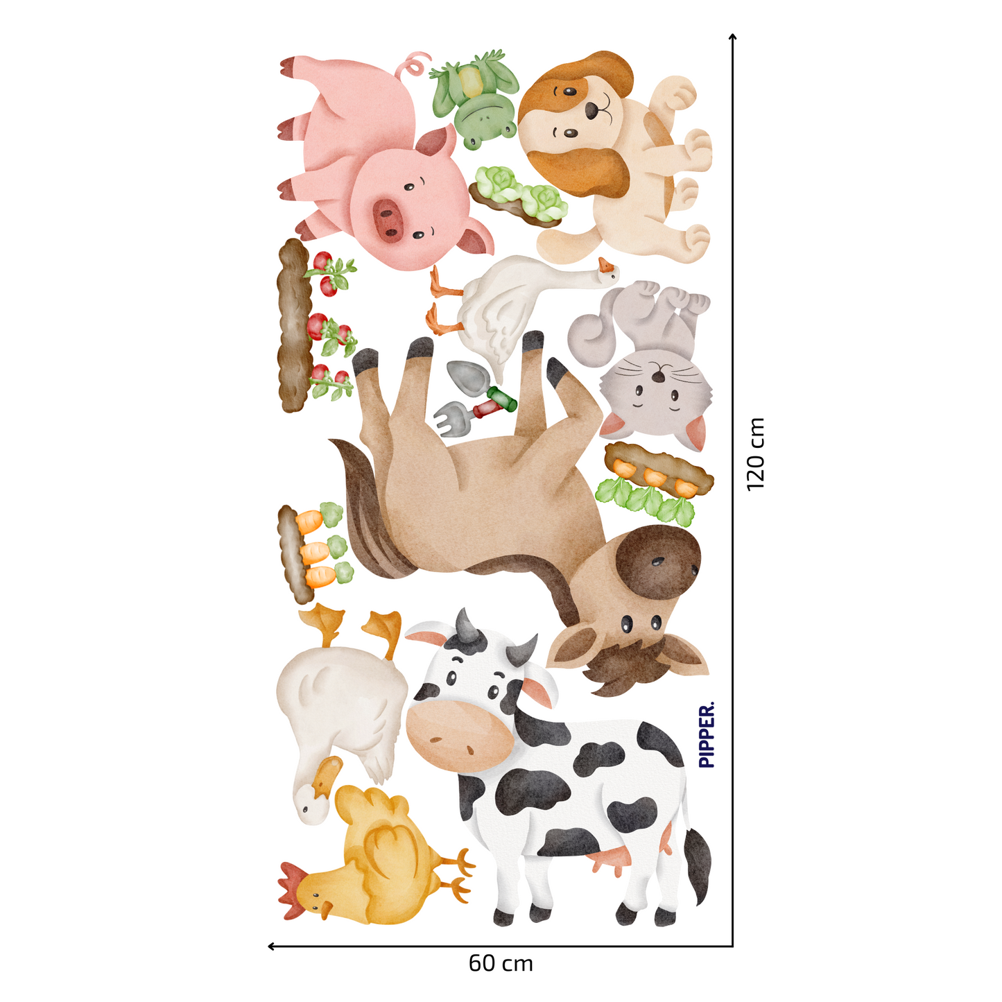 Textile Wall Sticker “Farm Animals 2”