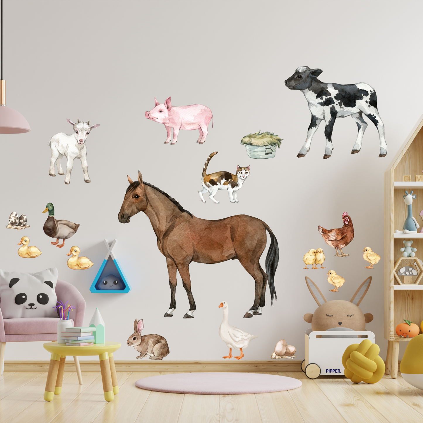 Textile Wall Sticker “Farm Animals”