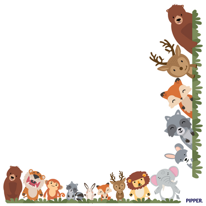 Textile Wall Sticker “Happy Animals”