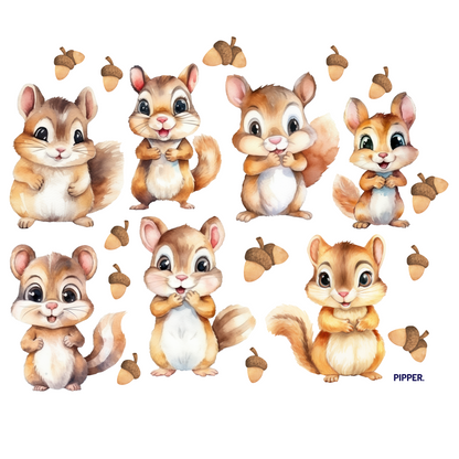 Textile Wall Sticker “Squirrels”